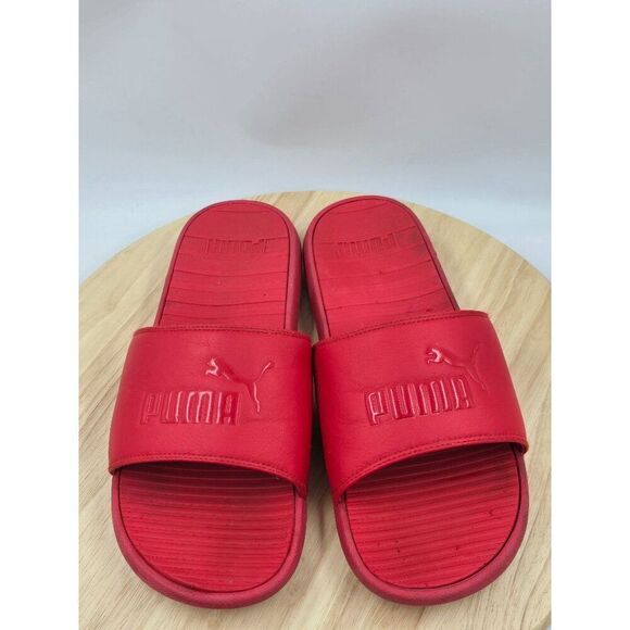 Puma Cool Cat Slides Flip Flop Sandals Red Mens Size 10 - Picture 5 of 8